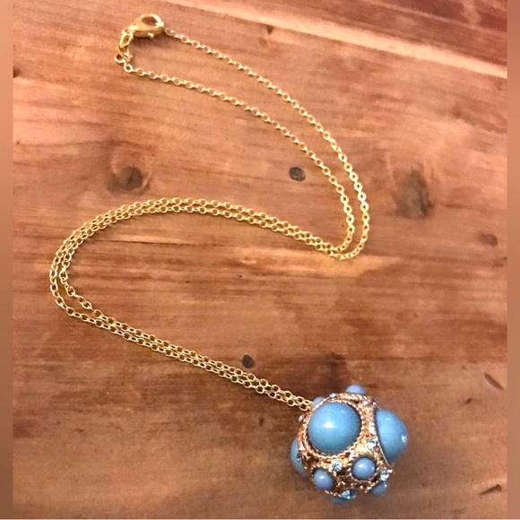 Bauble Ball~ Avant Garde Modern Abstract Bubble Orb Sphere Conglomerate Necklace - Picture 2 of 10